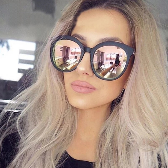 🍒 ROSE Gold Mirror Sunglasses - Picture 6 of 8